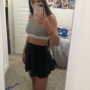 cute plain black skirt